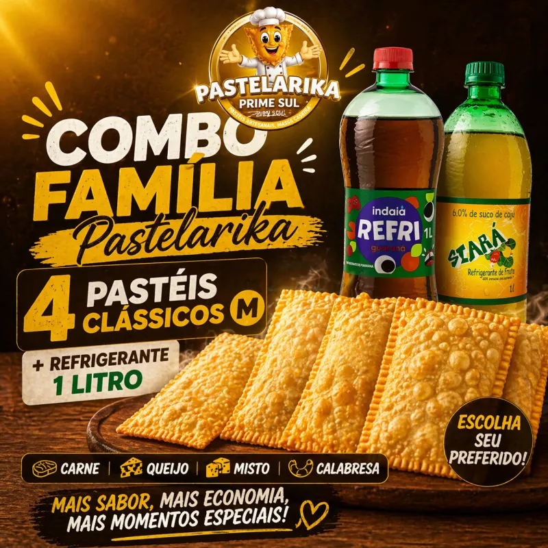 Combo Família Pastelarika 
